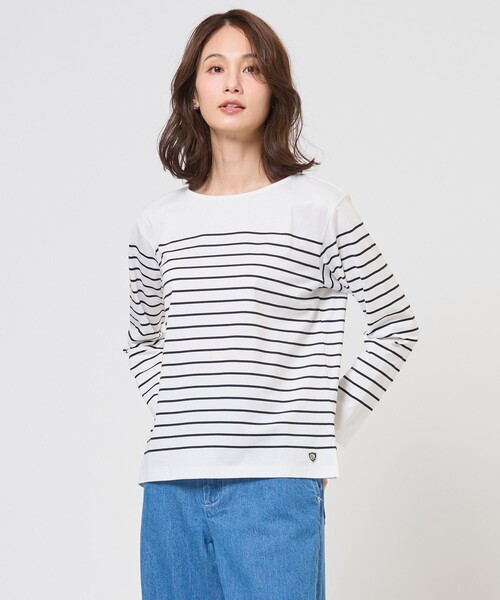 J.PRESS(ジェイプレス)の「バスクボーダー カットソー(Tシャツ/カットソー・レディース・スカイブルー系1/ネイビー系1/ローズ系1・T15/T13)」の3枚目の写真