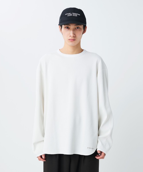 Snow Peak（スノーピーク）の「Snow Peak / Dry Waffle L/S T-Shirt ドライワッフル Tシャツ（Tシャツ/カットソー・メンズ・オフホワイト/ダークネイビー/ライトグリーン・XL/L/M/S）」の2枚目の写真