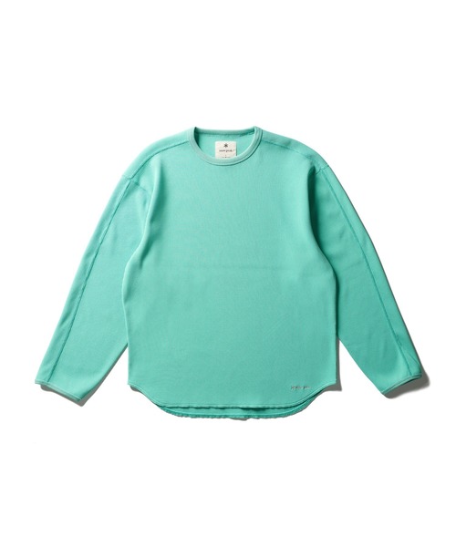 Snow Peak（スノーピーク）の「Snow Peak / Dry Waffle L/S T-Shirt ドライワッフル Tシャツ（Tシャツ/カットソー・メンズ・オフホワイト/ダークネイビー/ライトグリーン・XL/L/M/S/1）」の14枚目の写真
