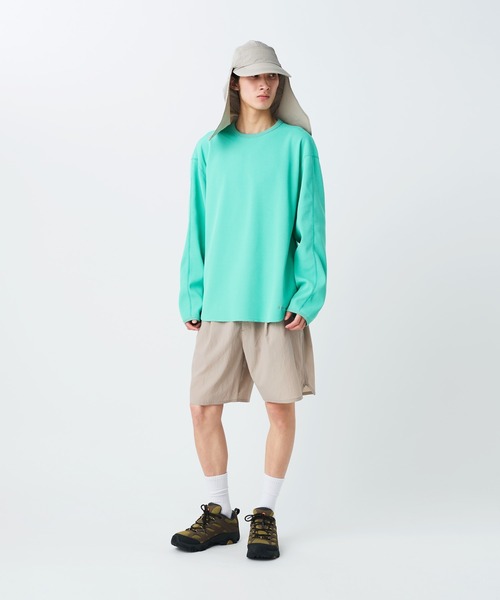 Snow Peak（スノーピーク）の「Snow Peak / Dry Waffle L/S T-Shirt ドライワッフル Tシャツ（Tシャツ/カットソー・メンズ・オフホワイト/ダークネイビー/ライトグリーン・XL/L/M/S/1）」の5枚目の写真