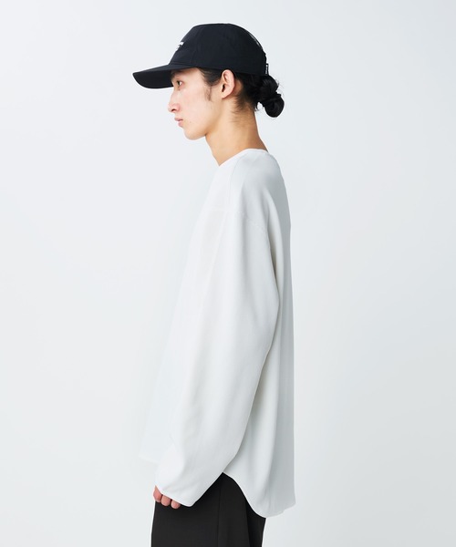 Snow Peak（スノーピーク）の「Snow Peak / Dry Waffle L/S T-Shirt ドライワッフル Tシャツ（Tシャツ/カットソー・メンズ・オフホワイト/ダークネイビー/ライトグリーン・XL/L/M/S/1）」の8枚目の写真
