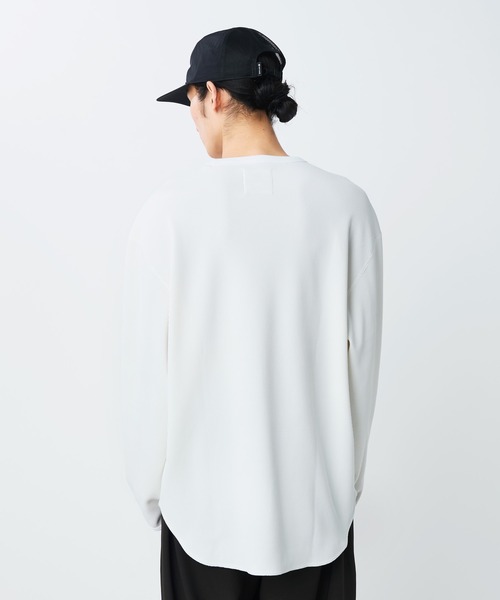 Snow Peak（スノーピーク）の「Snow Peak / Dry Waffle L/S T-Shirt ドライワッフル Tシャツ（Tシャツ/カットソー・メンズ・オフホワイト/ダークネイビー/ライトグリーン・XL/L/M/S/1）」の9枚目の写真