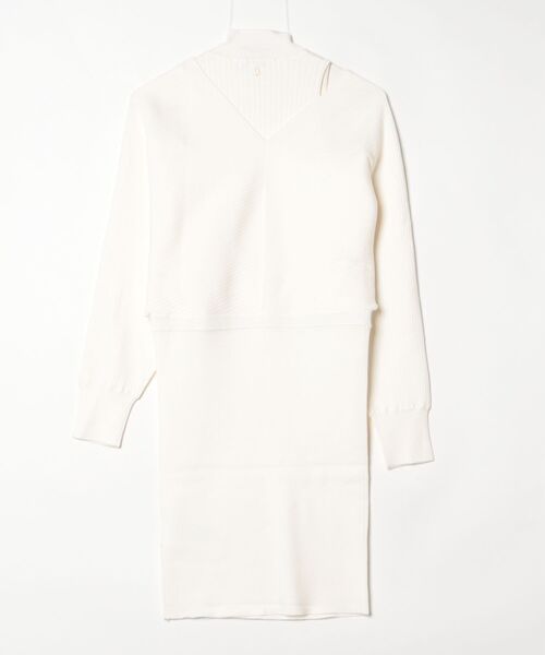 Guess（ゲス）の「Long Sleeves Dolman Anita Rib Dress（ワンピース・レディース・ホワイト/ダークネイビー・X-SMALL/SMALL/MEDIUM）」の18枚目の写真