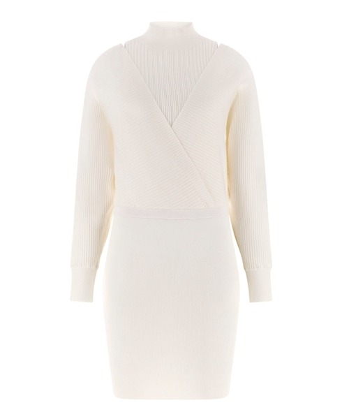 Guess（ゲス）の「Long Sleeves Dolman Anita Rib Dress（ワンピース・レディース・ホワイト/ダークネイビー・X-SMALL/SMALL/MEDIUM）」の15枚目の写真