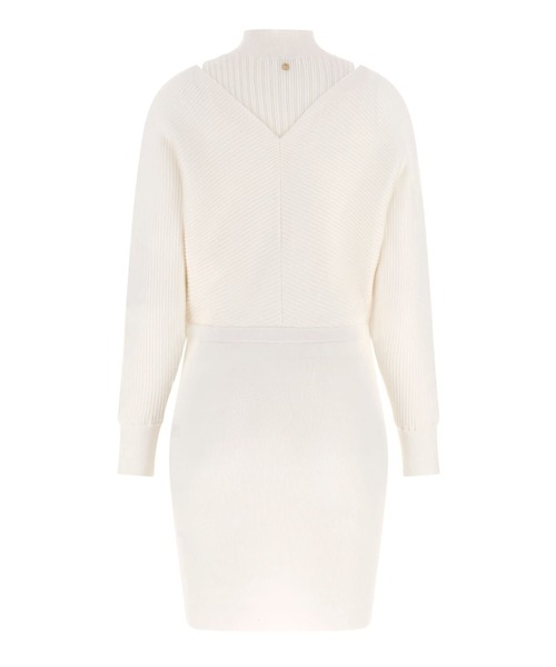 Guess（ゲス）の「Long Sleeves Dolman Anita Rib Dress（ワンピース・レディース・ホワイト/ダークネイビー・X-SMALL/SMALL/MEDIUM）」の16枚目の写真