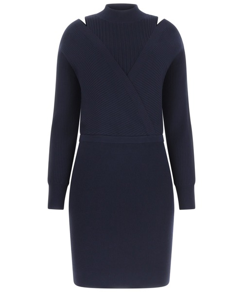 Guess（ゲス）の「Long Sleeves Dolman Anita Rib Dress（ワンピース・レディース・ホワイト/ダークネイビー・X-SMALL/SMALL/MEDIUM）」の17枚目の写真