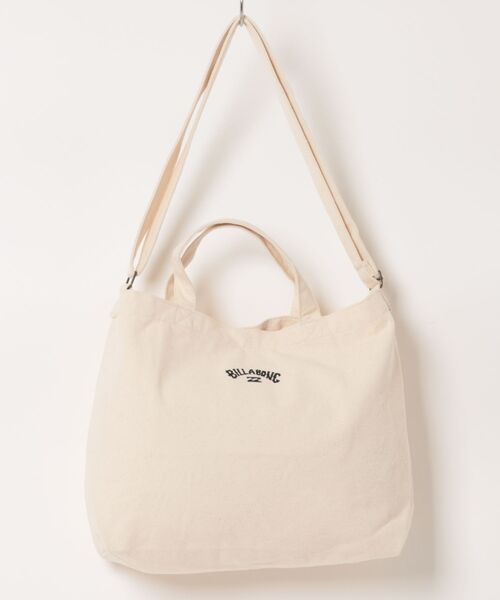 BILLABONG（ビラボン）の「【BILLABONG/ビラボン】 SHOULDER TOTE BAG/2WAY　コットンキャンバス　ショルダー・トート　バッグ（トートバッグ・レディース・ブラック/ナチュラル・FREE）」の5枚目の写真