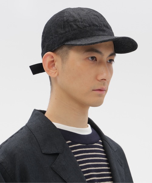 MHL.（エムエイチエル）の「CANTON BLACK LIGHT DENIM（キャップ・レディース・ブラック・FREE）」の2枚目の写真