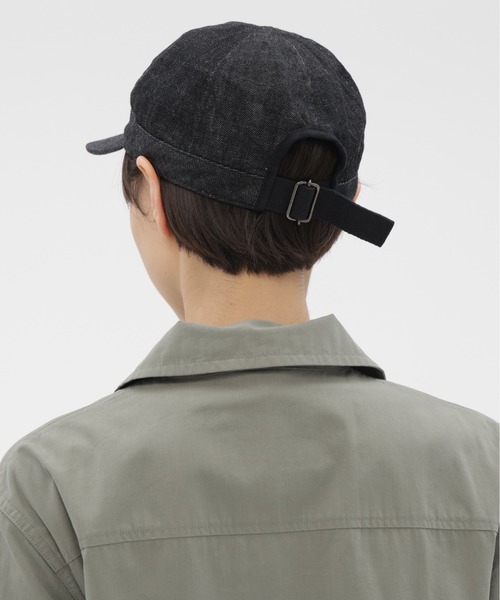 MHL.（エムエイチエル）の「CANTON BLACK LIGHT DENIM（キャップ・レディース・ブラック・FREE）」の5枚目の写真