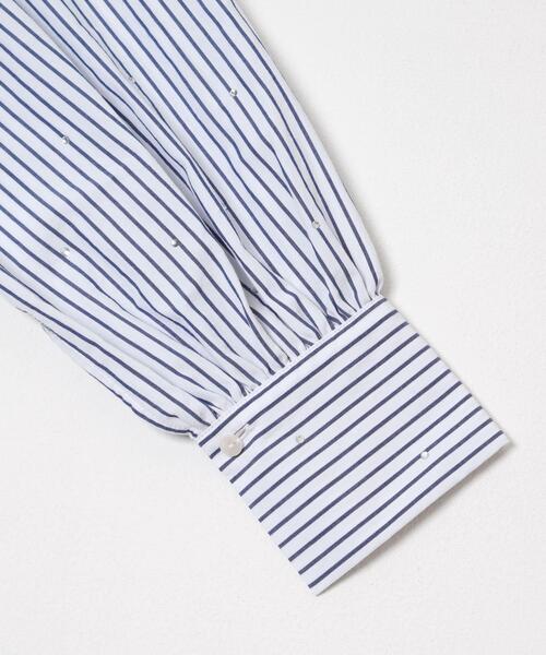 ITEMS URBANRESEARCH（アイテムズ アーバンリサーチ）の「ホットフィックス2WAYブラウス（シャツ/ブラウス・レディース・ホワイト系その他/チャコールグレー/ストライプ・FREE）」の10枚目の写真