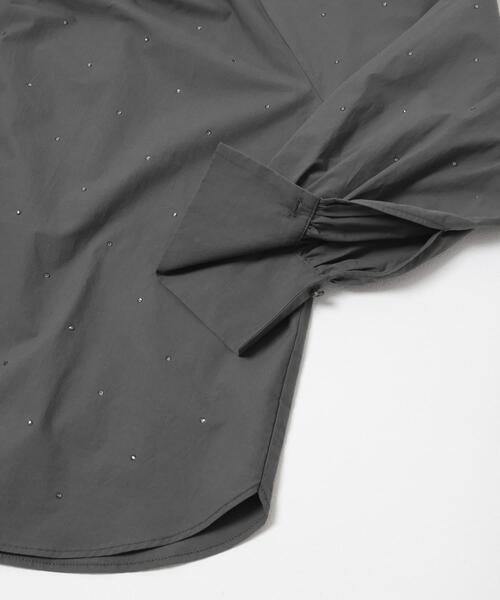 ITEMS URBANRESEARCH（アイテムズ アーバンリサーチ）の「ホットフィックス2WAYブラウス（シャツ/ブラウス・レディース・ホワイト系その他/チャコールグレー/ストライプ・FREE）」の21枚目の写真