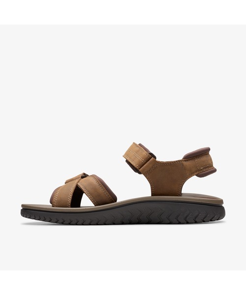 Clarks（クラークス）の「Wesley Shore / ウェスリーショア (ビーズワックスレザー)（サンダル・メンズ・ブラウン・UK9/UK10/UK6/UK7/UK8/UK11）」の11枚目の写真