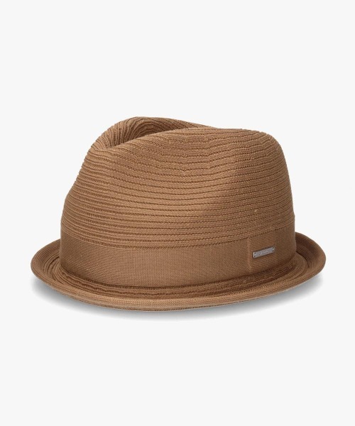 OVERRIDE（オーバーライド）の「OVERRIDE  REP KNIT FEDORA / オーバーライド（ハット・メンズ・ブラック/ブラウン/グレー・58cm/61cm）」の3枚目の写真