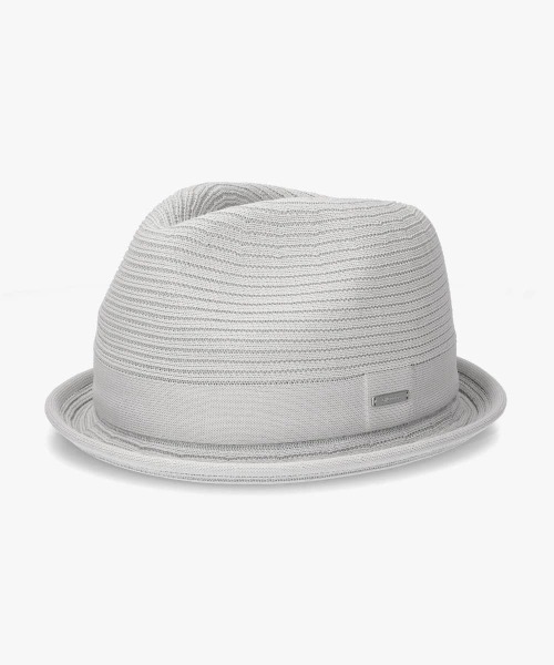 OVERRIDE（オーバーライド）の「OVERRIDE  REP KNIT FEDORA / オーバーライド（ハット・メンズ・ブラック/ブラウン/グレー・58cm/61cm）」の2枚目の写真