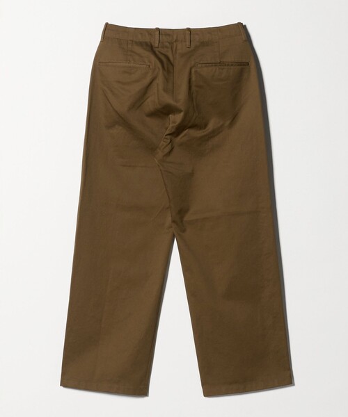 green label relaxing（グリーンレーベルリラクシング）の「ウエストポイント ウォッシュド ワイドパンツ（チノパンツ・メンズ・ベージュ/ブラウン系/ブラック・XL/L/M/S）」の9枚目の写真