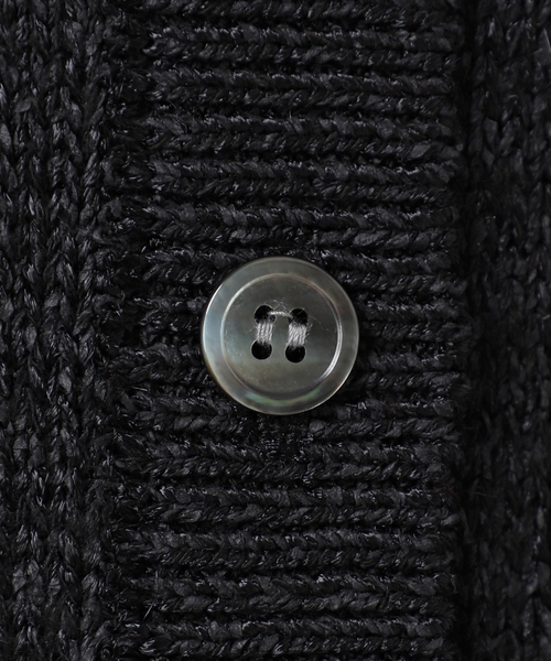 Spick & Span(スピックアンドスパン)の「《追加》レーヨンペーパーヤーンVネックカーディガン(カーディガン/ボレロ・レディース・ベージュ/ブラック・FREE)」の5枚目の写真