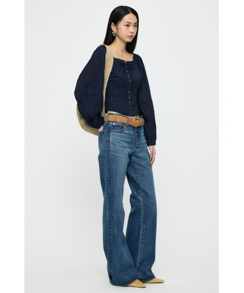 MOUSSY(マウジー)の「【26年SS新作】LACE TRIMMED CORSET ブラウス(シャツ/ブラウス・レディース・ホワイト/ライトイエロー/ネイビー・1/2)」の7枚目の写真