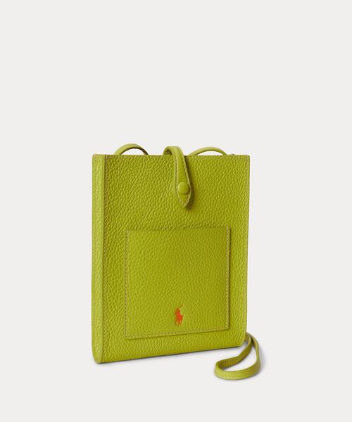 POLO RALPH LAUREN(ポロ ラルフ ローレン)の「Polo Play レザー ポケット クロスボディ(ショルダーバッグ・レディース・イエロー・ONE)」の2枚目の写真
