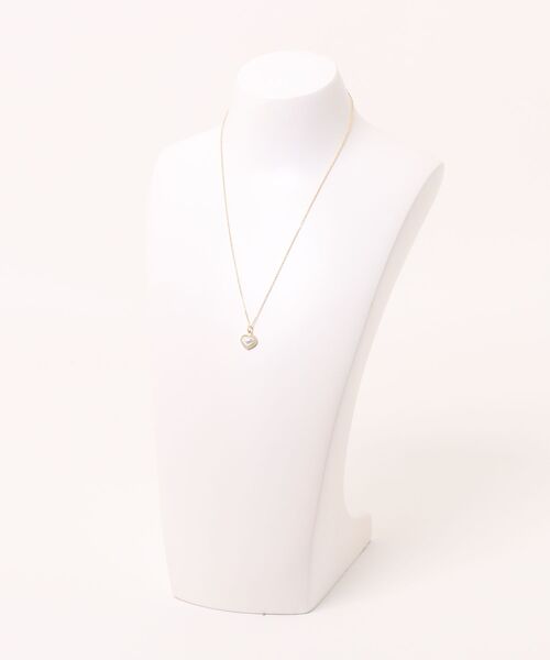 Heather(ヘザー)の「ハートパールネックレス 650140(ネックレス・レディース・シルバー/ゴールド・ONE SIZE)」の4枚目の写真