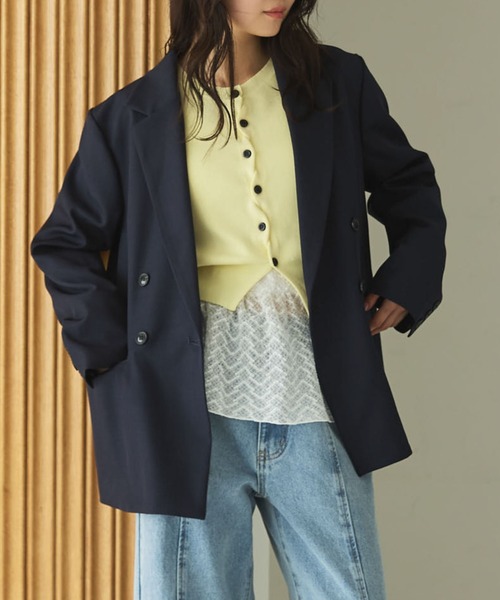 archives(アルシーヴ)の「ウォッシャブルテーラードジャケット(テーラードジャケット・レディース・グレー/ブラック/ネイビー/ベージュ・MEDIUM/SMALL)」の1枚目の写真