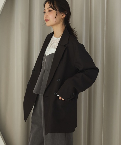 archives(アルシーヴ)の「ウォッシャブルテーラードジャケット(テーラードジャケット・レディース・グレー/ブラック/ネイビー/ベージュ・MEDIUM/SMALL)」の11枚目の写真