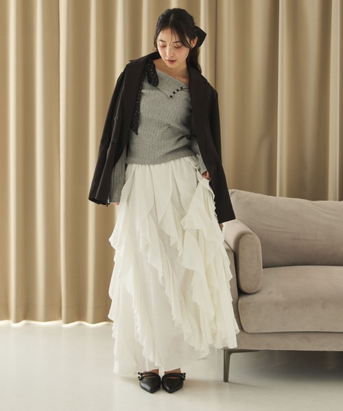 archives(アルシーヴ)の「ウォッシャブルテーラードジャケット(テーラードジャケット・レディース・グレー/ブラック/ネイビー/ベージュ・MEDIUM/SMALL)」の20枚目の写真