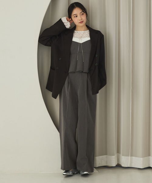 archives(アルシーヴ)の「ウォッシャブルテーラードジャケット(テーラードジャケット・レディース・グレー/ブラック/ネイビー/ベージュ・MEDIUM/SMALL)」の12枚目の写真