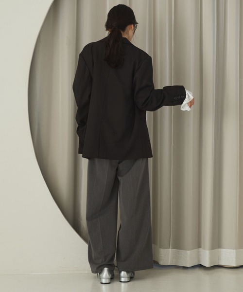 archives(アルシーヴ)の「ウォッシャブルテーラードジャケット(テーラードジャケット・レディース・グレー/ブラック/ネイビー/ベージュ・MEDIUM/SMALL)」の14枚目の写真