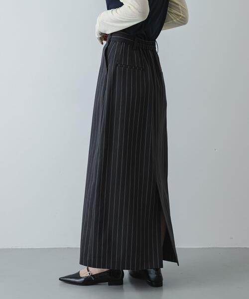 SENSE OF PLACE by URBAN RESEARCH（センスオブプレイスバイアーバンリサーチ）の「アシメタックタイトスカート（スカート・レディース・チャコールグレー/ブルー系その他/ベージュ系その他・MEDIUM/SMALL）」の5枚目の写真