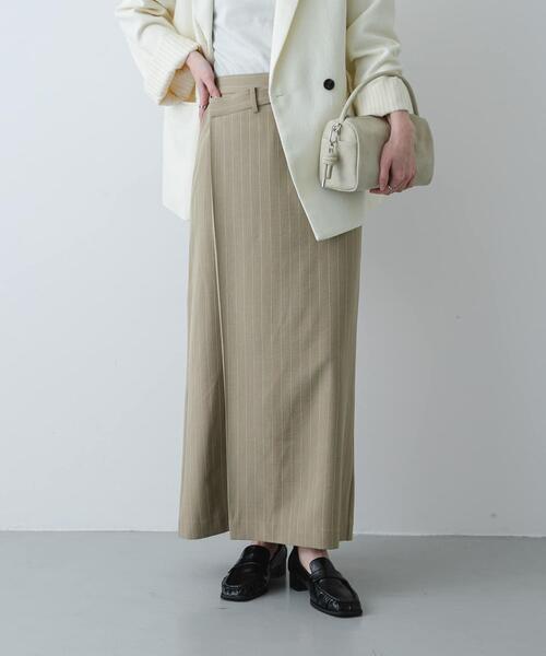 SENSE OF PLACE by URBAN RESEARCH（センスオブプレイスバイアーバンリサーチ）の「アシメタックタイトスカート（スカート・レディース・チャコールグレー/ブルー系その他/ベージュ系その他・MEDIUM/SMALL）」の11枚目の写真