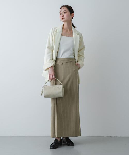 SENSE OF PLACE by URBAN RESEARCH（センスオブプレイスバイアーバンリサーチ）の「アシメタックタイトスカート（スカート・レディース・チャコールグレー/ブルー系その他/ベージュ系その他・MEDIUM/SMALL）」の14枚目の写真