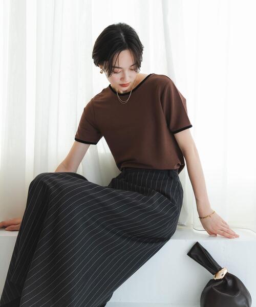 SENSE OF PLACE by URBAN RESEARCH（センスオブプレイスバイアーバンリサーチ）の「アシメタックタイトスカート（スカート・レディース・チャコールグレー/ブルー系その他/ベージュ系その他・MEDIUM/SMALL）」の19枚目の写真