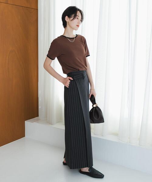 SENSE OF PLACE by URBAN RESEARCH（センスオブプレイスバイアーバンリサーチ）の「アシメタックタイトスカート（スカート・レディース・チャコールグレー/ブルー系その他/ベージュ系その他・MEDIUM/SMALL）」の20枚目の写真