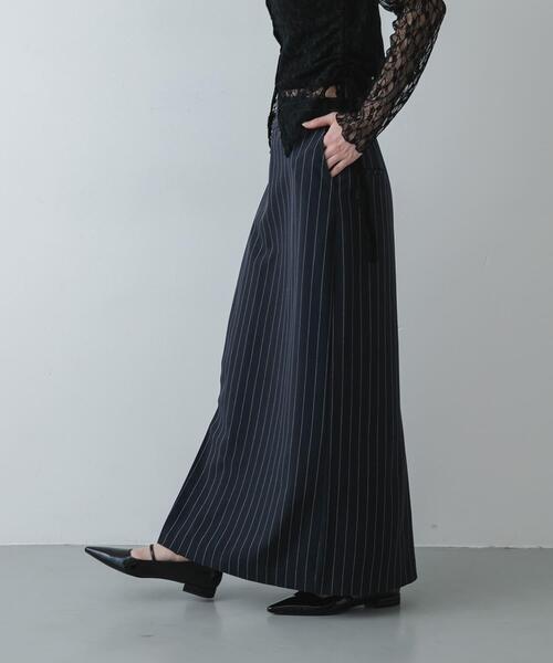 SENSE OF PLACE by URBAN RESEARCH（センスオブプレイスバイアーバンリサーチ）の「アシメタックタイトスカート（スカート・レディース・チャコールグレー/ブルー系その他/ベージュ系その他・MEDIUM/SMALL）」の22枚目の写真