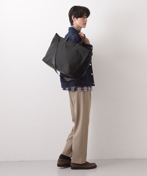 THE SHOP TK （ザ ショップ ティーケー ）の「ツイル2WAY トート（トートバッグ・メンズ・ブラック/ダークグレー・00）」の15枚目の写真
