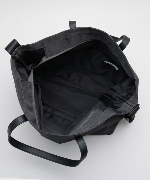 THE SHOP TK （ザ ショップ ティーケー ）の「ツイル2WAY トート（トートバッグ・メンズ・ブラック/ダークグレー・00）」の7枚目の写真