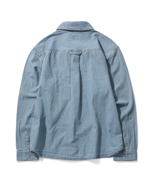 DECET(デケト)の「Relax Work Denim Shirts DCSH014Blue(シャツ/ブラウス・メンズ・その他・SMALL/MEDIUM/LARGE)」の4枚目の写真