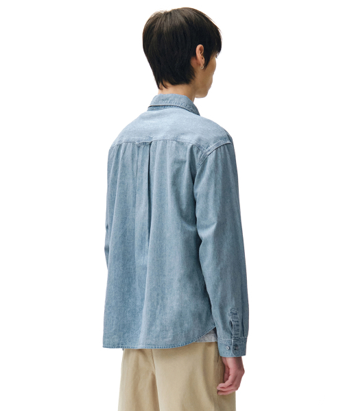 DECET(デケト)の「Relax Work Denim Shirts DCSH014Blue(シャツ/ブラウス・メンズ・その他・SMALL/MEDIUM/LARGE)」の10枚目の写真