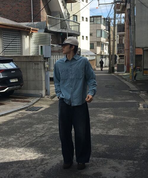 DECET(デケト)の「Relax Work Denim Shirts DCSH014Blue(シャツ/ブラウス・メンズ・その他・SMALL/MEDIUM/LARGE)」の14枚目の写真