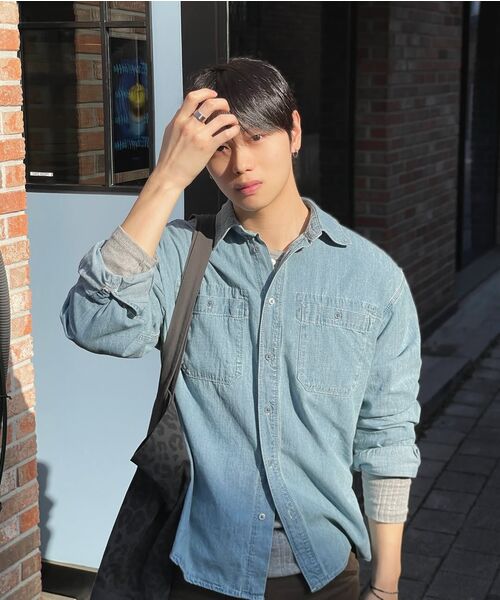 DECET(デケト)の「Relax Work Denim Shirts DCSH014Blue(シャツ/ブラウス・メンズ・その他・SMALL/MEDIUM/LARGE)」の15枚目の写真