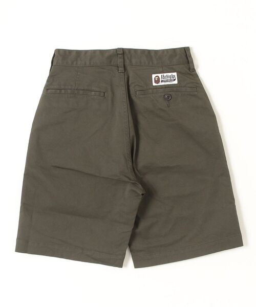 A BATHING APE（アベイシングエイプ）の「ONE POINT CHINO SHORTS（チノパンツ・メンズ・ブラック/オリーブ/ベージュ・X-LARGE/SMALL/MEDIUM/XX-LARGE/LARGE）」の10枚目の写真