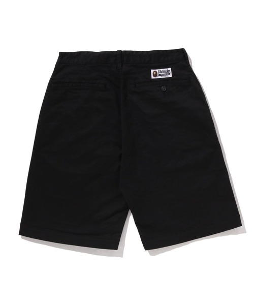 A BATHING APE（アベイシングエイプ）の「ONE POINT CHINO SHORTS（チノパンツ・メンズ・ブラック/オリーブ/ベージュ・X-LARGE/SMALL/MEDIUM/XX-LARGE/LARGE）」の4枚目の写真
