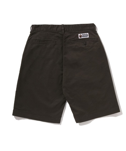 A BATHING APE（アベイシングエイプ）の「ONE POINT CHINO SHORTS（チノパンツ・メンズ・ブラック/オリーブ/ベージュ・X-LARGE/SMALL/MEDIUM/XX-LARGE/LARGE）」の6枚目の写真