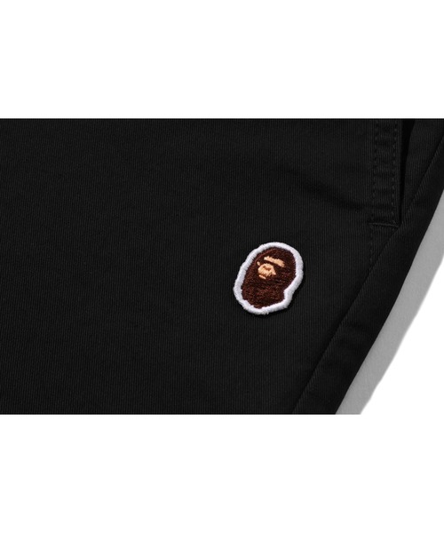 A BATHING APE（アベイシングエイプ）の「ONE POINT CHINO SHORTS（チノパンツ・メンズ・ブラック/オリーブ/ベージュ・X-LARGE/SMALL/MEDIUM/XX-LARGE/LARGE）」の7枚目の写真
