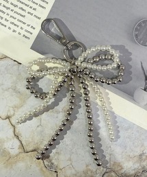 DiamondHearts（ダイヤモンドハーツ）の「シルバービーズリボンチャーム（チャーム）」