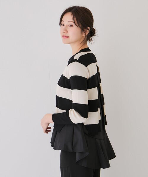 Jayro(ジャイロ)の「ニット&シャツアンサンブル(ニット/セーター・レディース・サックスブルー/ネイビー/ブラック系その他/ベージュ系その他2・FREE)」の6枚目の写真