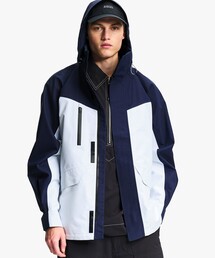 AIGLE（エーグル）の「GORE-TEX ゴアテックス 防風 防水 透湿 ミドル丈マルチポケットジャケット（マウンテンパーカー）」