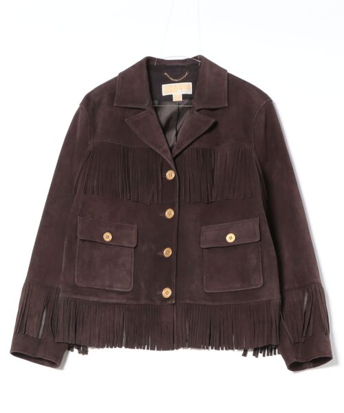 MICHAEL KORS（マイケルコース）の「フリンジ スエード ジャケット（その他アウター・レディース・ブラウン系・M/S/XS/XXS）」の5枚目の写真