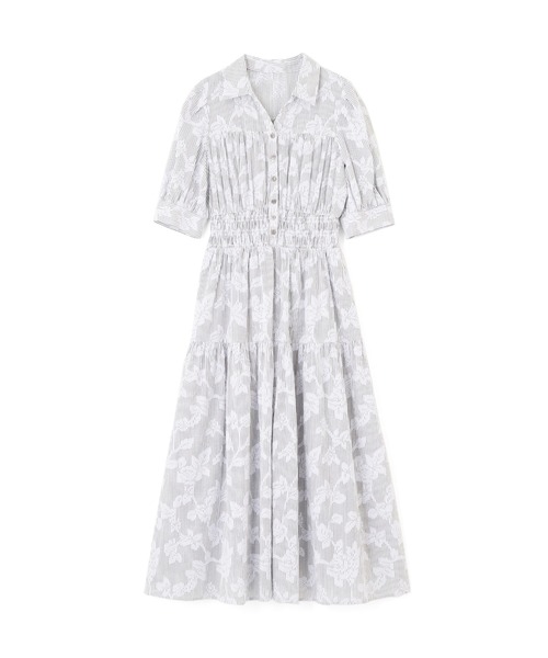 JILL by JILL STUART（ジルバイジルスチュアート）の「ストライプジャガードシャツワンピース（ワンピース・レディース・グレー系その他/ブルー系その他/イエロー系その他・FREE）」の16枚目の写真
