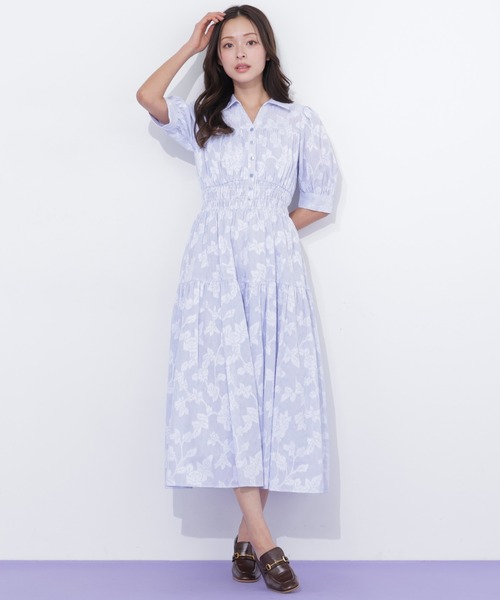 JILL by JILL STUART（ジルバイジルスチュアート）の「ストライプジャガードシャツワンピース（ワンピース・レディース・グレー系その他/ブルー系その他/イエロー系その他・FREE）」の15枚目の写真
